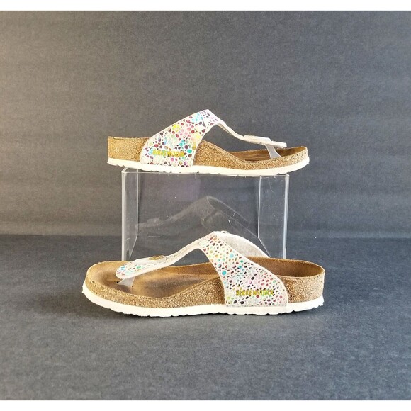 BIRKENSTOCK Gizeh Kids Birko Flor Sandals Oriental Mosaic Sz 30 12 12.5 Narrow - Picture 7 of 10